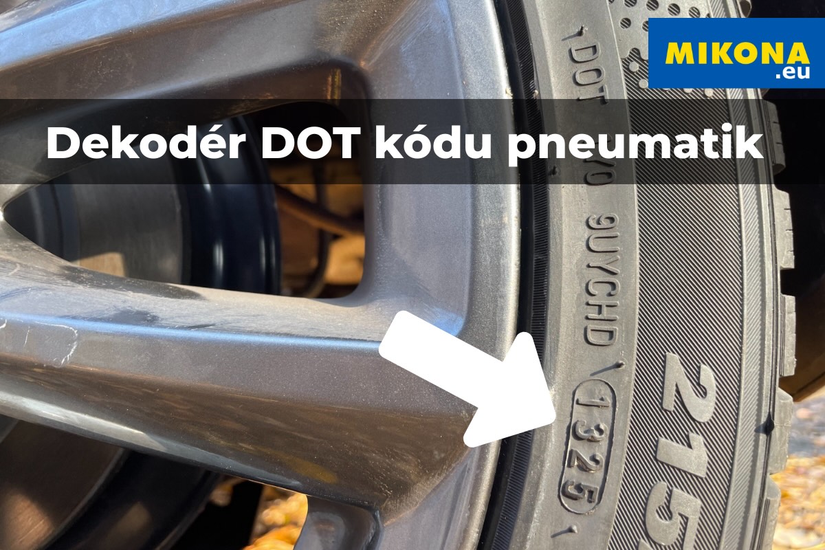 DOT kód na bočnici pneumatiky – kde ho najít a jak ho přečíst